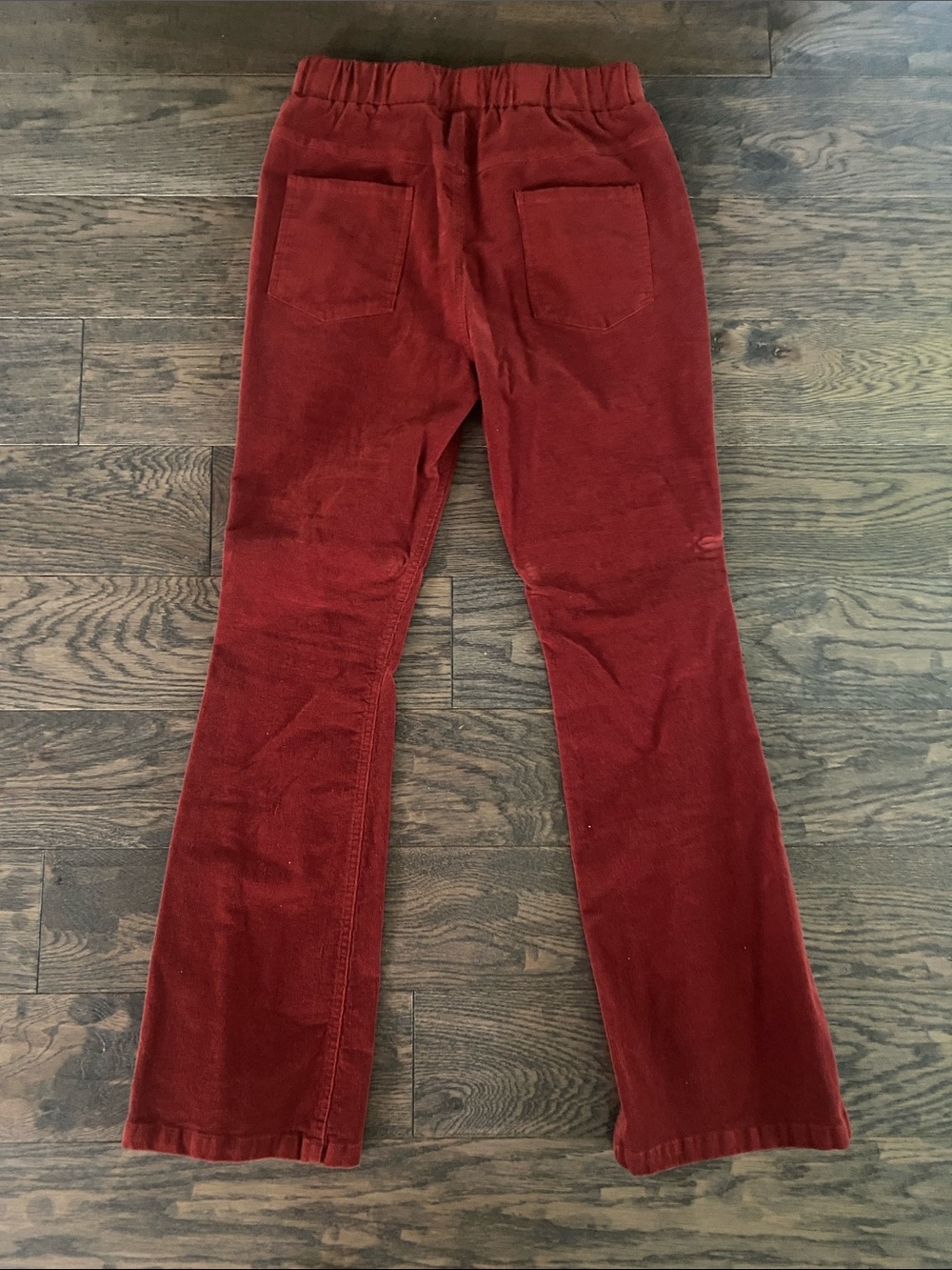 Rust Red Corduroy Flare Pants - Picture 2 of 6